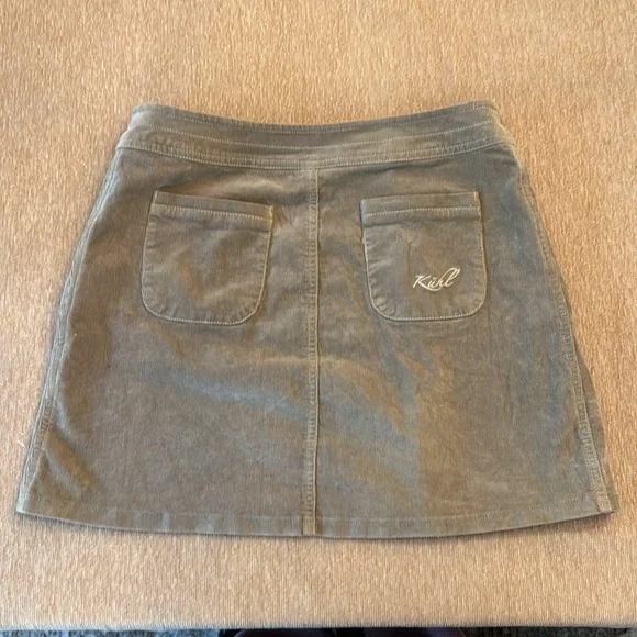 Kuhl Corduroy Snap Front Mini Skirt, sz 2 - Picture 5 of 5